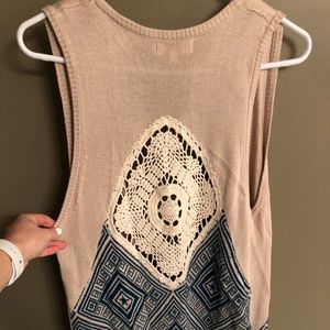 brand new sleeveless sweater cardigan